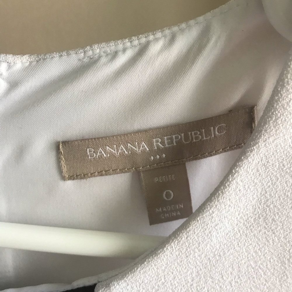 Banana Republic // petite black and white dress - Picture 2 of 3